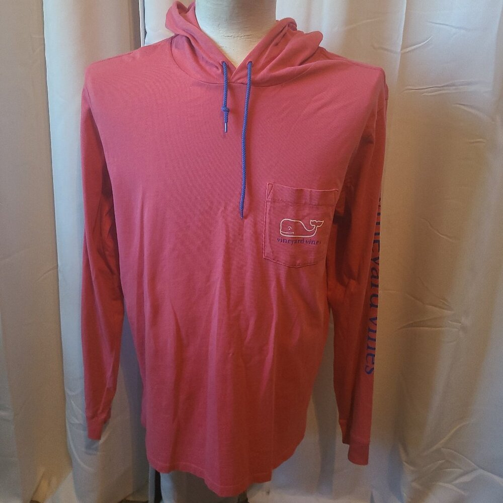 Mens Vineyard Vines drawstring Hoodie - M - Pink or Fuchsia